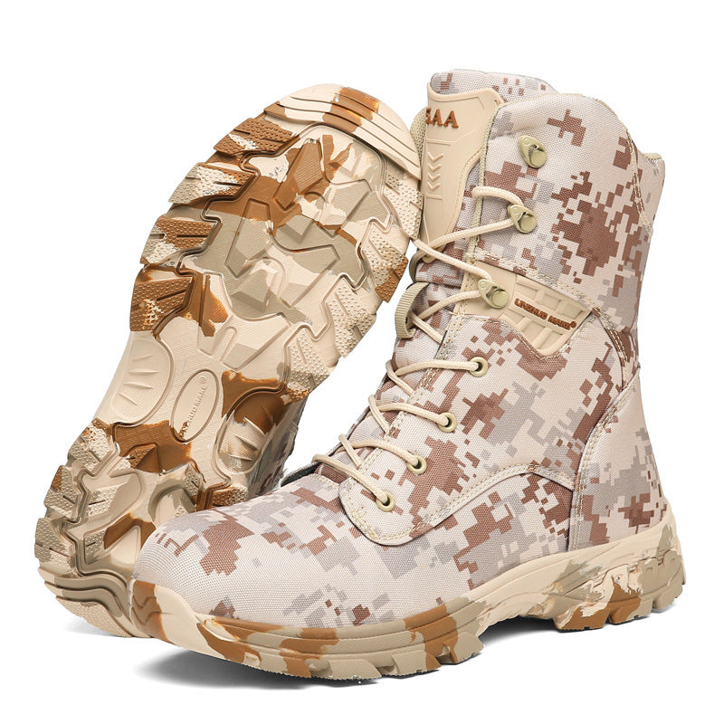 Men's Outdoor Casual High Top Tactical Military Boots | Camo Elite