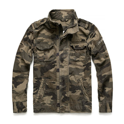 Men’s Camouflage Combat Denim Jacket | Camo Elite - Camo Elite