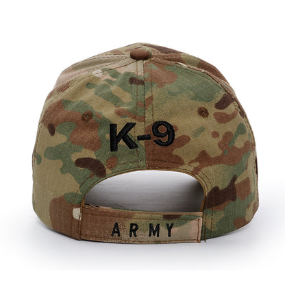 Camouflage Tactical Baseball Cap - K9 Embroidered | Camo Elite - Camo Elite