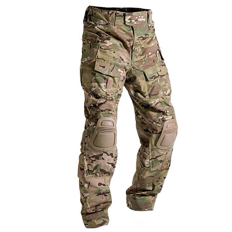 Four Seasons Military Tactical Pants CP Camouflage Black Python Pattern Frog Pants Overalls - Camo Elite