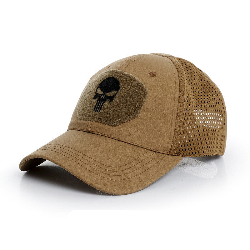 Skull Camouflage BaseballCap Tactical Army Fan Outdoor Sports Hat Velcro Hat Sunshade Hat Mesh Hat - Camo Elite