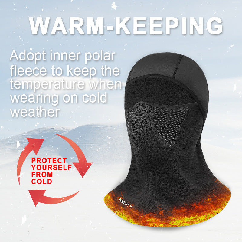 Thermal And Windproof Headgear Cycling Mask Fleece Scarf - Camo Elite