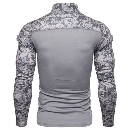 Men's Military Battlefield Camouflage Long Sleeve T-Shirt | Camo Elite - Camo Elite