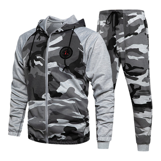 Hooded Camouflage Sports Suit Set - Men's Activewear | Camo Elite - Camo Elite