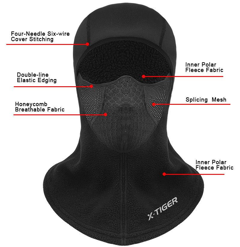 Thermal And Windproof Headgear Cycling Mask Fleece Scarf - Camo Elite