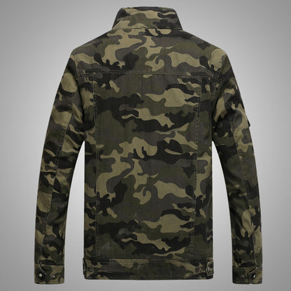 Tactical Camouflage Denim Jacket - Camo Elite