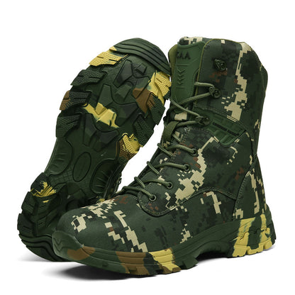 Men's Outdoor Casual High Top Tactical Military Boots | Camo Elite