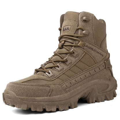 Large Size High Top Outdoor Tactical Boots Desert Boots Men's Combat - Camo Elite