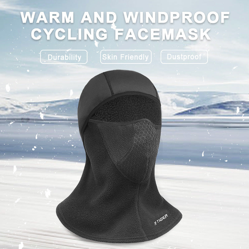 Thermal And Windproof Headgear Cycling Mask Fleece Scarf - Camo Elite