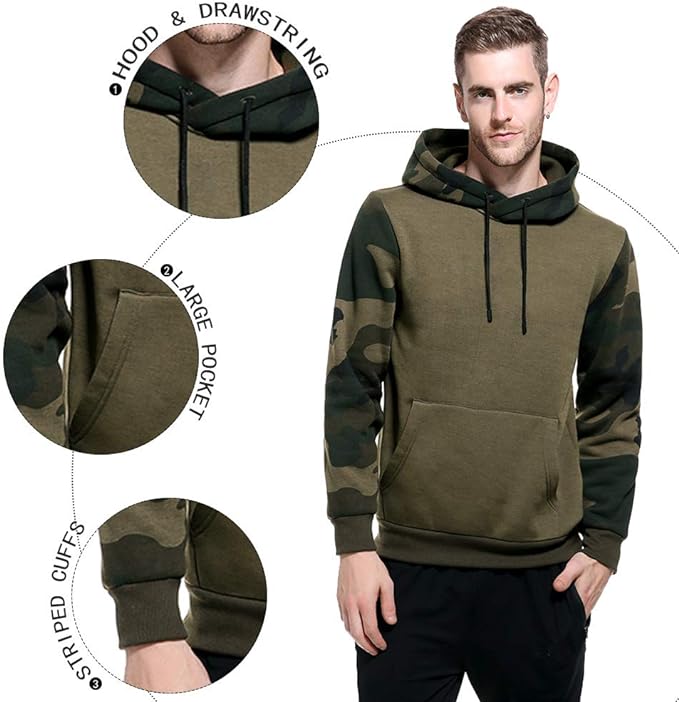 Men's Camo Hoodie - Casual Camouflage Pullover | Camo ELite - Camo Elite