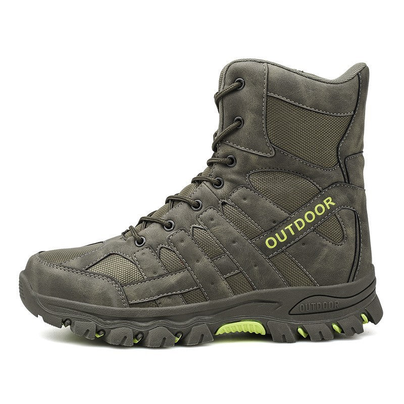 Cross-border Large Size Outdoor Mountaineering Tactical Boots Men's Tactical High-top Foreign Trade Casual Men's Military Boots Wholesale On Behalf Of - Camo Elite