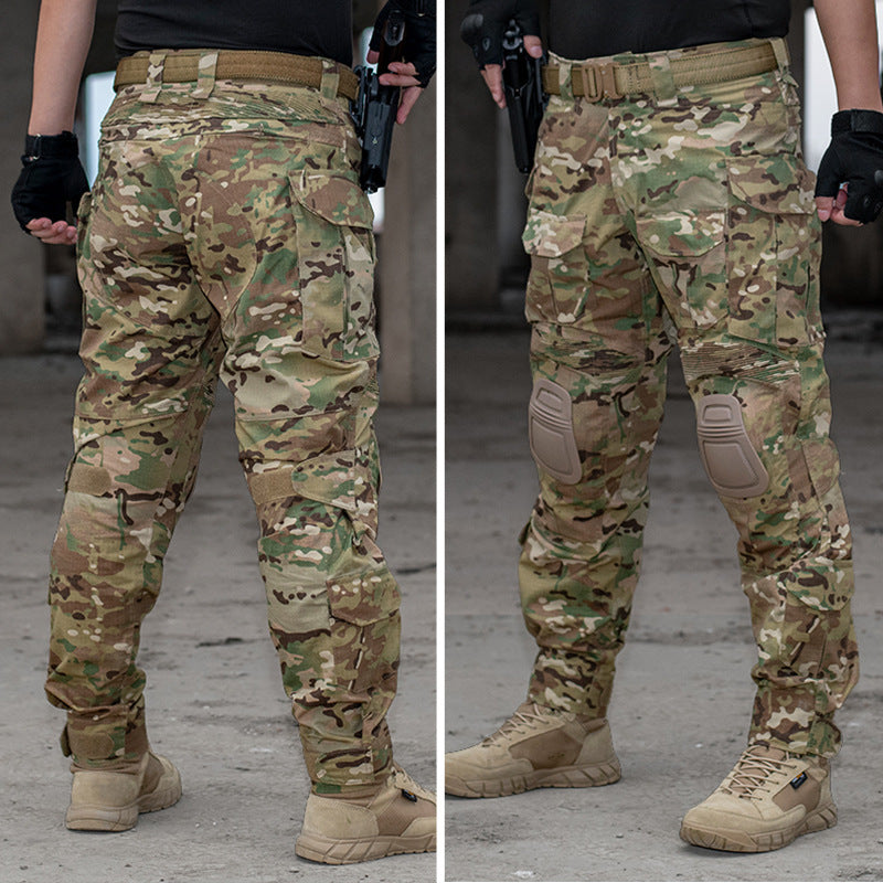 Small Steel Scorpion G3 Frog Suit Tactical Pants Combat Pants Military Fans Outdoor Training Belt Knee Pad - Camo Elite