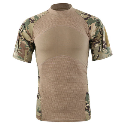 Three-Generation Tactical Frog Suit New Short-Sleeved Cotton Moisture-Wicking Outdoor Camouflage T-Shirt - Camo Elite
