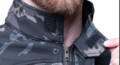 Soft Shell Tactical Top Functional Jacket - Autumn and Winter - Camo Elite