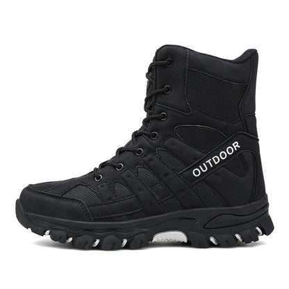 Cross-border Large Size Outdoor Mountaineering Tactical Boots Men's Tactical High-top Foreign Trade Casual Men's Military Boots Wholesale On Behalf Of - Camo Elite