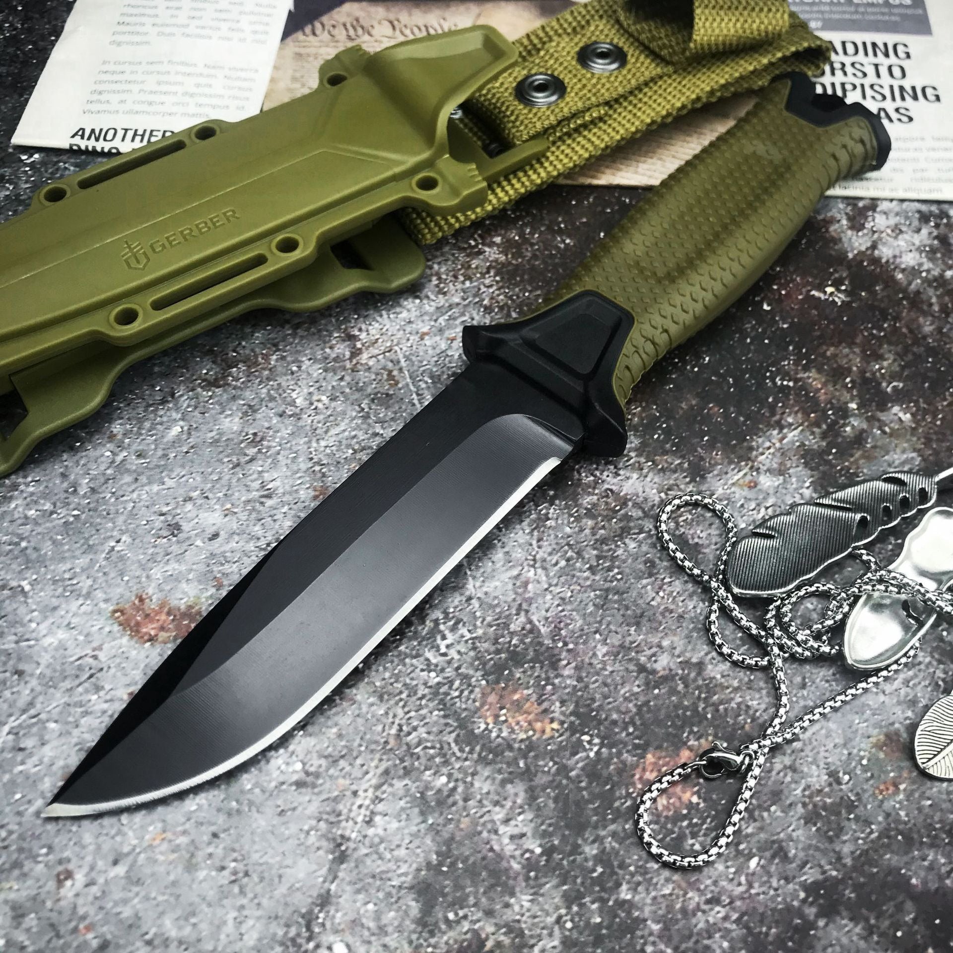 Outdoor Survival Infantry Multi-Functional Knife | Camo Elite - Camo Elite