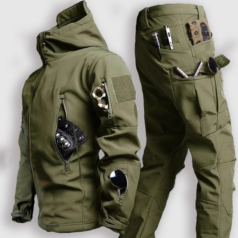 Men's Tactical Military Sharkskin Set - Adventure Outfit | Camo Elite - Camo Elite
