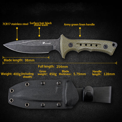 Camping Mountaineering Self-defense Survival Knife | Camo Elite - Camo Elite