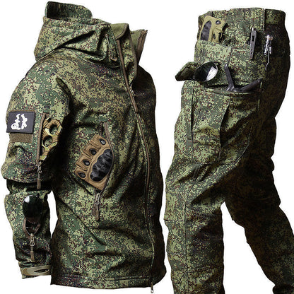 Men's Tactical Military Sharkskin Set - Adventure Outfit | Camo Elite - Camo Elite