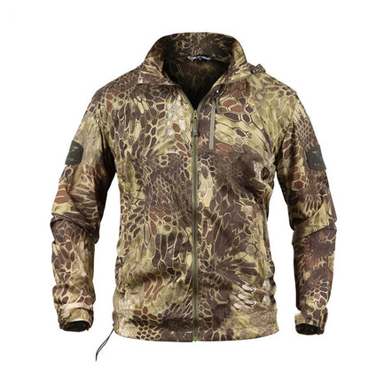 Tactical Windbreaker - Nylon Outdoor Jacket | Camo Elite