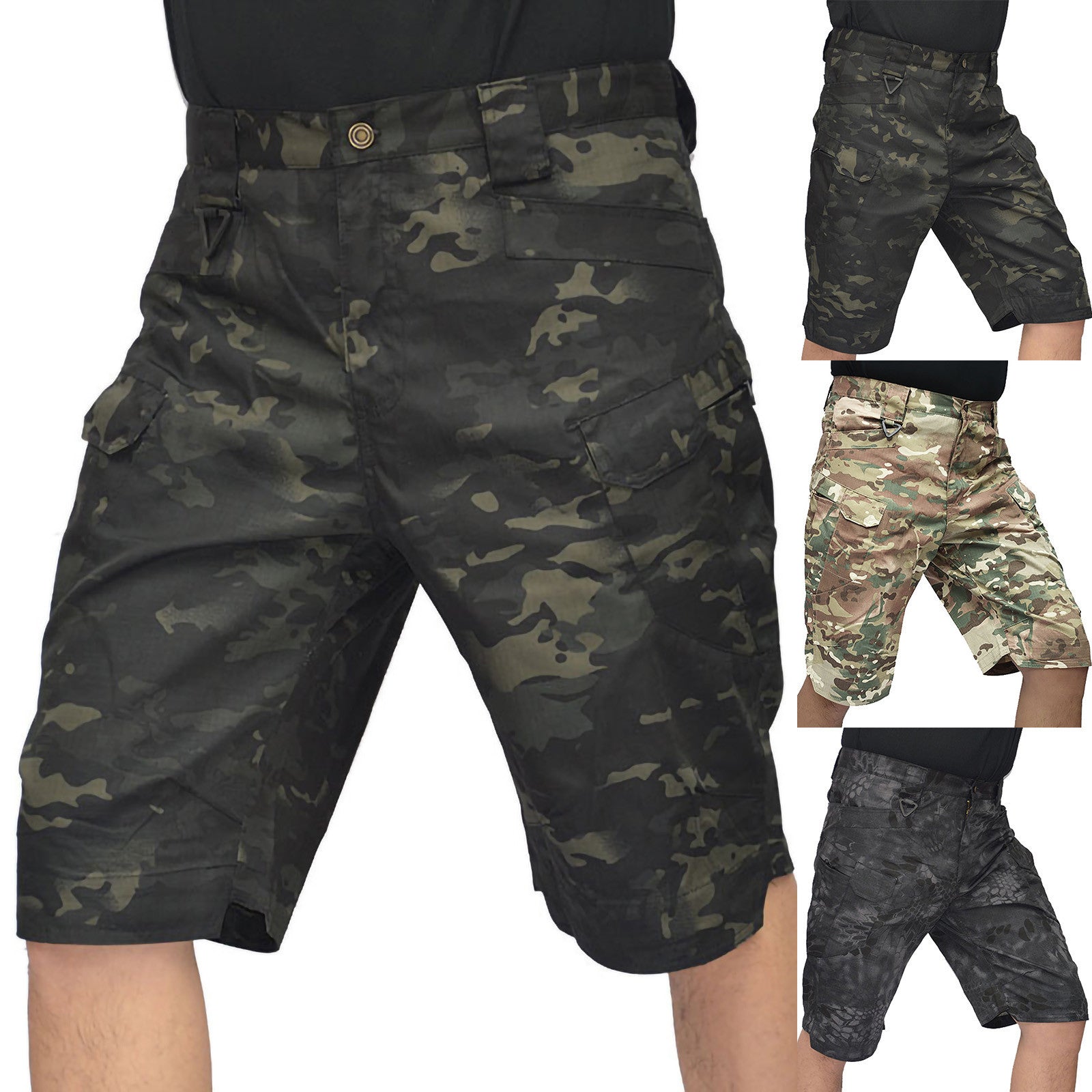 Tactical Pants Short Multi Shorts Outdoor Improved Version IX7 Shorts Cargo Pants - Camo Elite