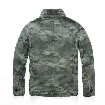 Men’s Camouflage Combat Denim Jacket | Camo Elite - Camo Elite