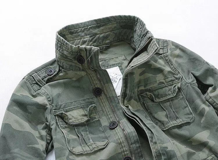 Men’s Camouflage Combat Denim Jacket | Camo Elite - Camo Elite