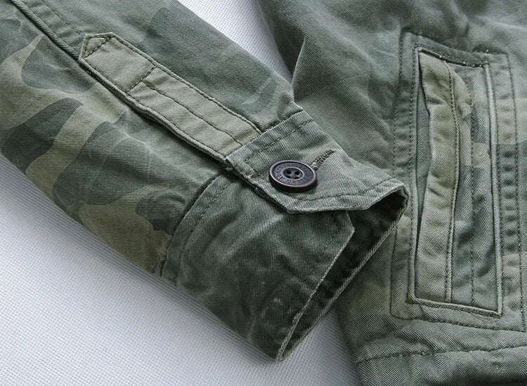 Men’s Camouflage Combat Denim Jacket | Camo Elite - Camo Elite